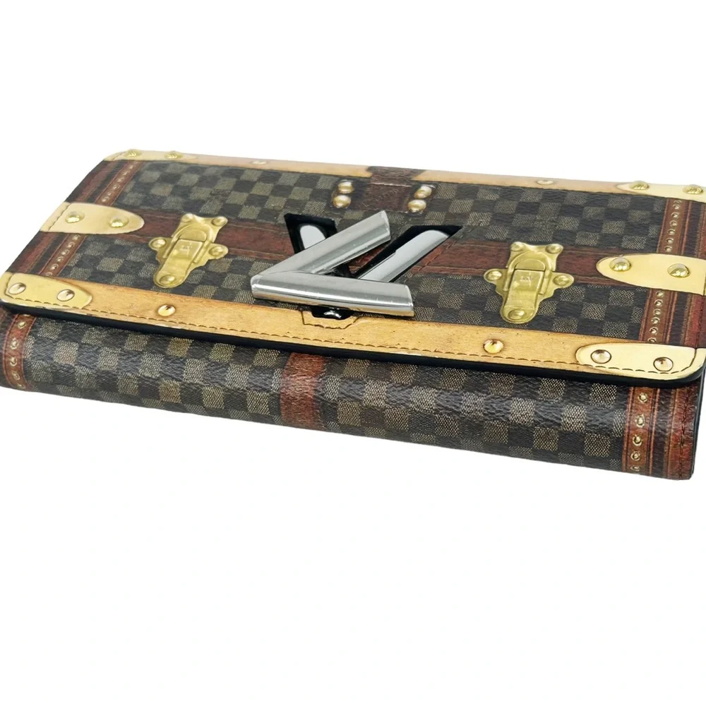 Louis Vuitton Transformed Damier Portefeuille Twist Trompe l'oeil Flap Wallet - Picture 5 of 13
